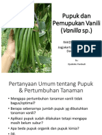 Pelatihan Nutrisi-Vanili-Jogjakarta (Pak Jadmiko)