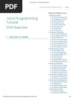 OOP Exercises - Java Programming Tutorial