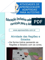 Atividades de aprendizagem adaptadas para autistas