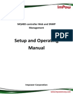MQ48D Controller Web and SNMP Management Operating Manual PDF