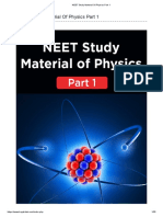 NEET Study Material of Physics Part 1