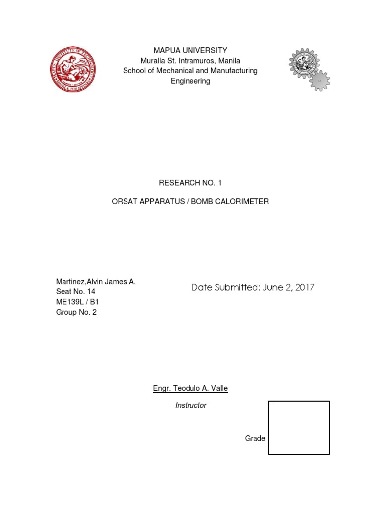 Analysis of Flue Gas Using an Orsat Apparatus and Measurement of