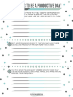 Productive 9 To 5 Worksheet PDF