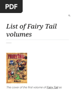 List of Fairy Tail Volumes PDF