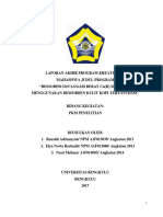 Laporan Akhir Renaldi Adriansyah - Universitas Bengkulu - PKMP