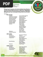 Resolution of SSG G11 Senators and Council Officers