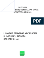 Faktor Penyebab Kecacatan Pada Kanak-Kanak