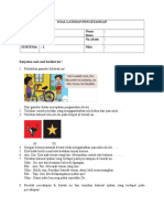 Soal Ulangan Tema 1 Sub 2 Kelas 2