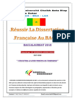 Fascicule Francais. Mamadou Lamine DANFA