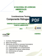 Consideraciones Aguas Subterráneas HC Programa 2015