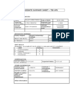 Candidate Summary Sheet1111