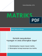 Pendahuluan Matriks