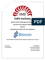 Comprehensive Project - IIMB EPGP 2019-20 - End Term Submission