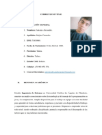 Curriculum Vitae Antonio