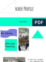 VTFT 2 Teacher Profile