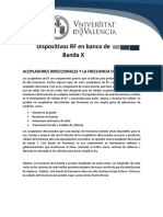 Dispositivos RF en Banco de Banda X