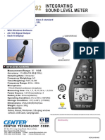Integrating Sound Level Meter Features and Specifications