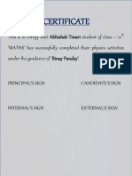 Certificate Physics Activities