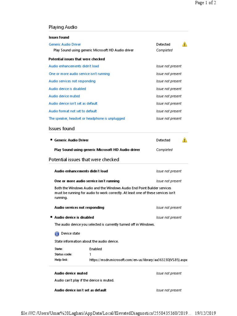 Audio Test Speakers PDF Windows Registry Device Driver