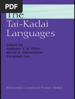 Diller The Tai Kadai Languages Tone Linguistics Symbols