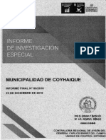 Informe Final Investigación Especial #80 - 2018 Municipalidad de Coyhaique Sobre Diversas Irregularidades en Contrataciones Diciembre-2019