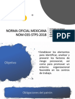 Norma Oficial Mexicana Nom-035-Stps-2018