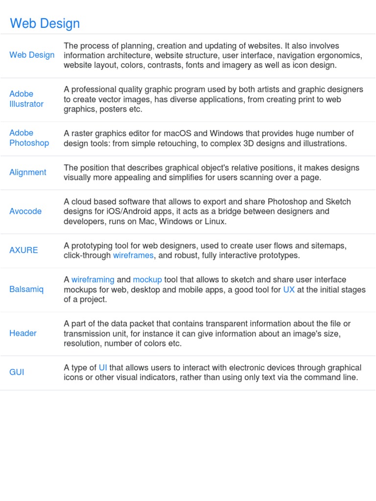 Web Design | PDF | Graphic Design | Graphical User Interfaces