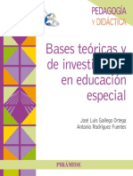 Bases Teóricas y de Investigación en Educación Especial PDF