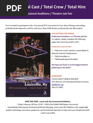 SETC Convention Professional Casting_Hiring Packet