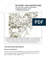 The PHILISTINE INSCRIPTIONS AND SCRIPT PDF