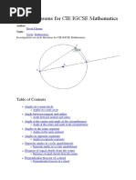 Circle Theorems For CIE IGCSE Mathematics