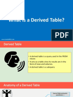 dereived table