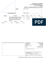 Fatura de serviços de consultoria e contabilidade isentos de IVA