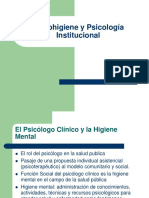 Psicohigiene y Psicología Institucional