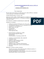 ISO 17025 parámetros acreditados Ph y conductividad