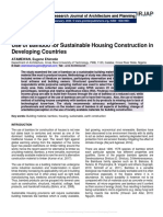 Use of Bamboo For Sustainable Housing Construction in Developing Countries
