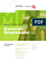 MDE 25 Años. Maestría en Derecho Empresario