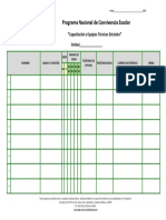 Lista de Asistencia PNCE