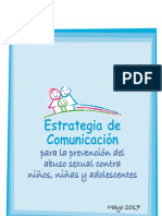 Estrategia de Comunicación - Prevención Abuso Sexual