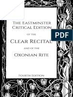 Eastminster Critical Edition of The Clear Recital