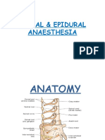 Spinal & Epidural Anaesthesia