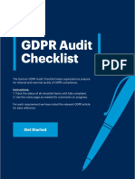 GDPR Compliance Audit Checklist PDF