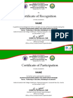 Division Stakeholders Summit Certificate