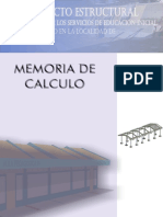 Memoria de Calculo Pabellon Inicial Mancora 2019 PDF