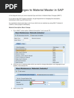 Mass Changes to Material Master in SAP