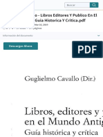 Cavallo Guglielmo - Libros Editores Y Publico en El Mundo Antiguo - Guia Historica Y Critica - PDF - M