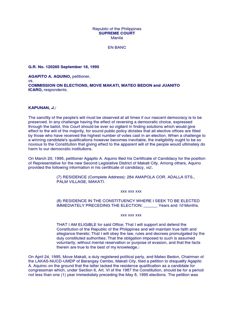 Aquino vs comelec 248 scra 400 pdf elections united states house