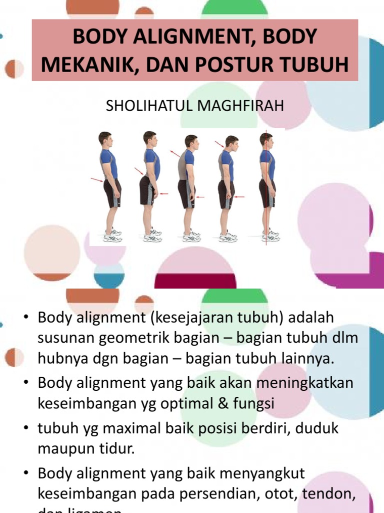 Body Alignment Body Mekanik Dan Postur Tubuh Pdf
