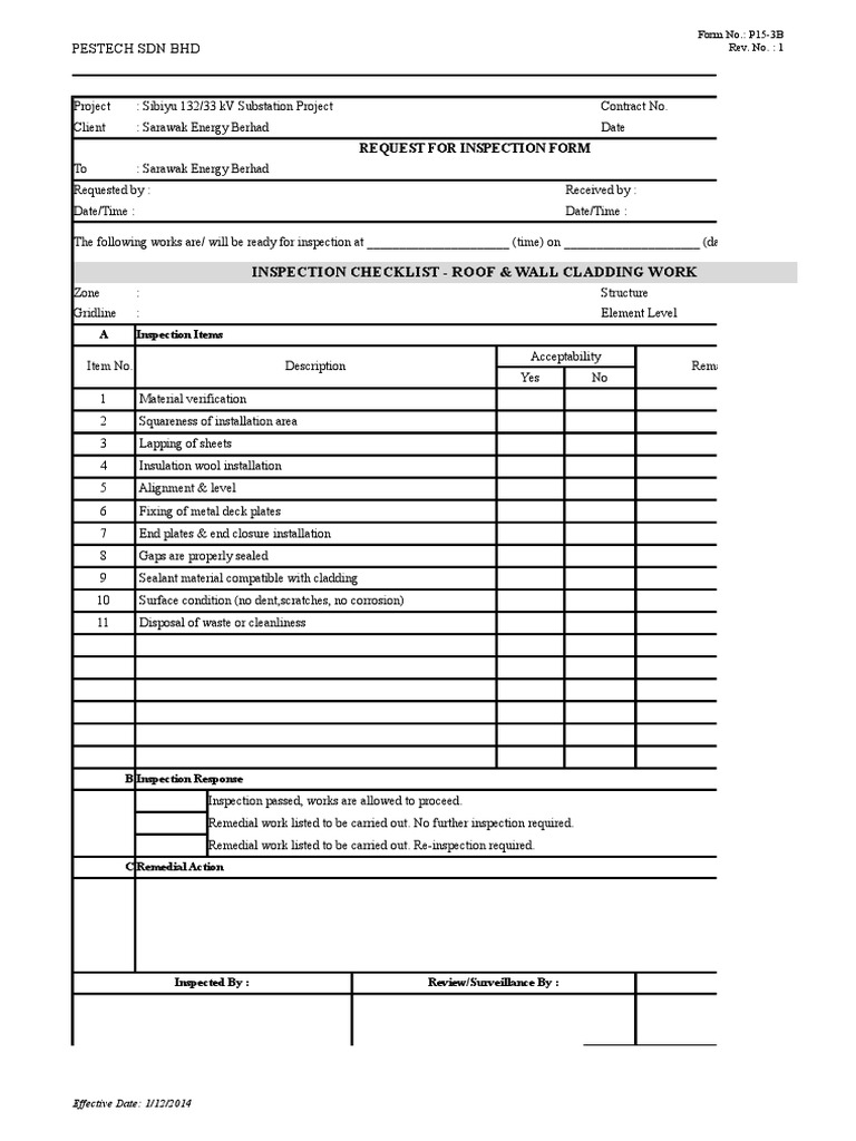 QAQC Form - Architechture | PDF | Structural Engineering | Building ... image.