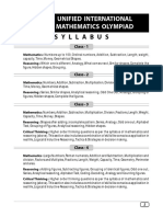 Unified International Mathematics Olympiad Syllabus Guide